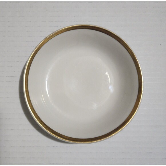 (2) Antique Tressemann Vogt T &V Limoges Porcelain Bowls White Gold Trim 5.25" - Picture 4 of 7